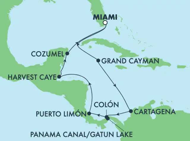 Norwegian Gem - 12 napos hajóút a Panama-csatornán: Mexikó, Costa Rica és Belize