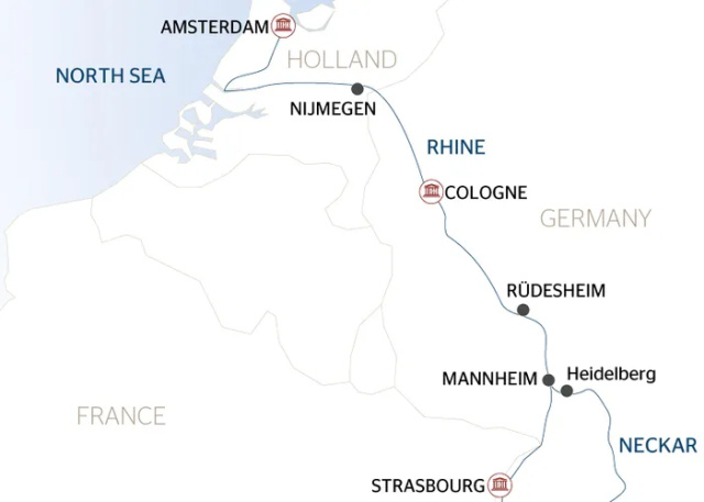 Folyami hajóút - Hollandia és a romantikus Rajna-völgy - Ms Douce France