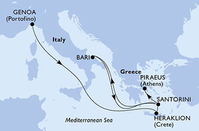 MSC Opera - 10 napos kelet-mediterrán hajóút 