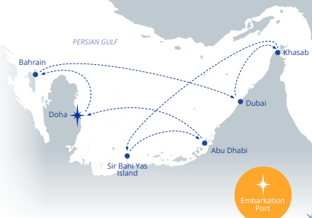 Celestyal Journey - 7 éjszakás hajóút a Perzsa-öbölben Dohából