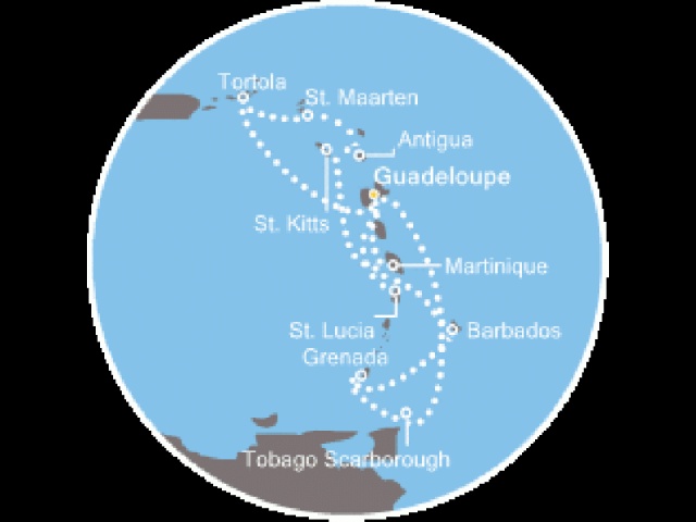 Costa Magica - Holland Antillák (ABC-szigetek), Trinidad és Tobago, Virgin szigetek