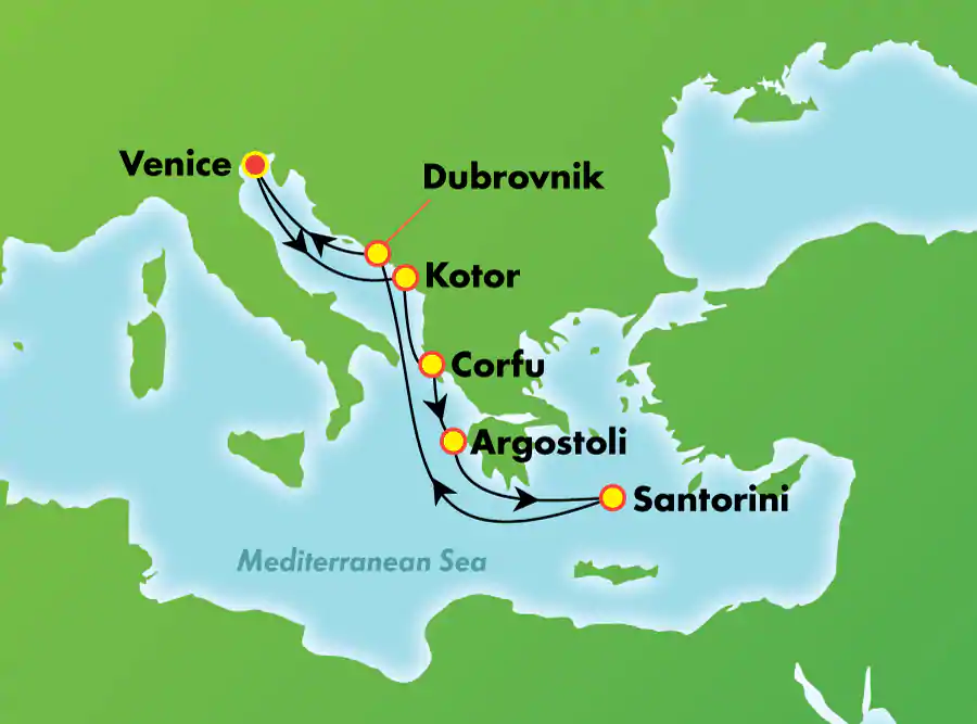 Norwegian Star - 7 éjszakás Görög-szigetek hajóút Velencéből