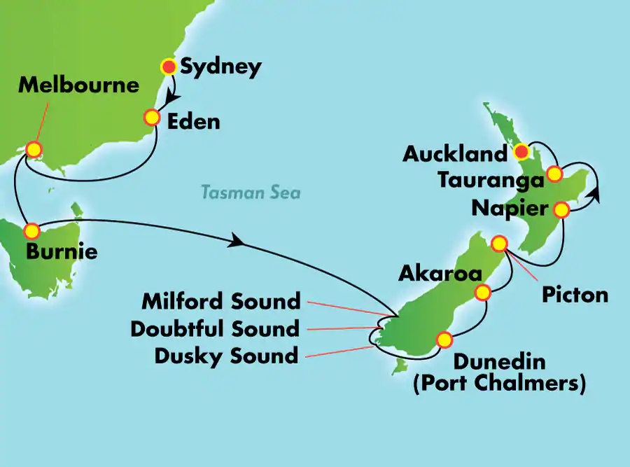 Norwegian Jewel - 12 éjszakás hajóút Sydneyből Új-Zélandra