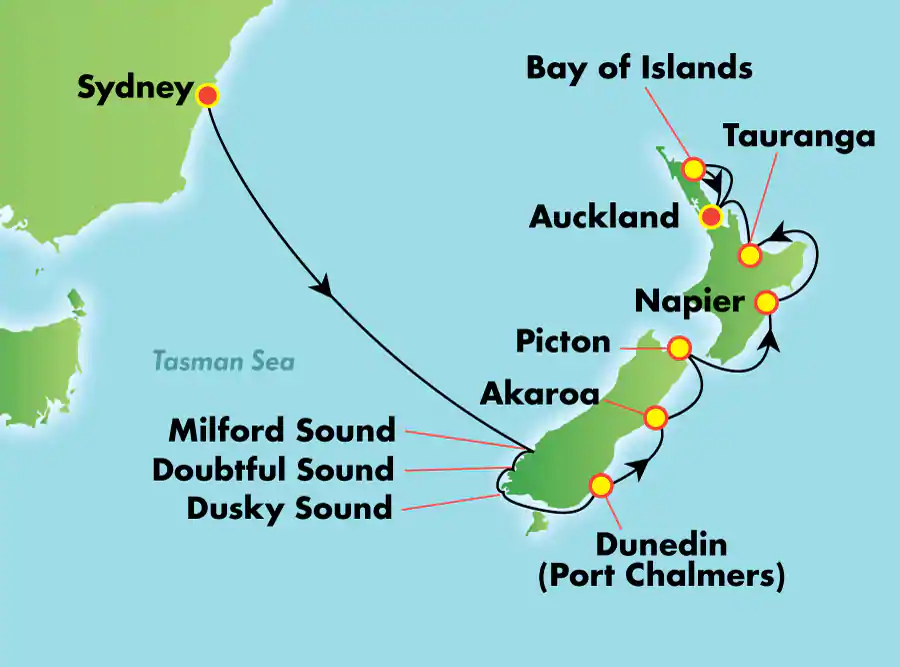 Norwegian Jewel - Új-Zéland felfedezése, 10 éjszakás hajóút Sydneyből