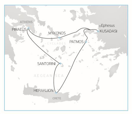 Napsütés a görög szigeteken (3 éjszakás hajóút és 1 éj Athén)