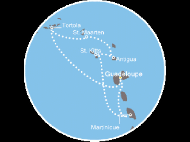 Costa Magica - Holland Antillák (ABC-szigetek), Virgin szigetek