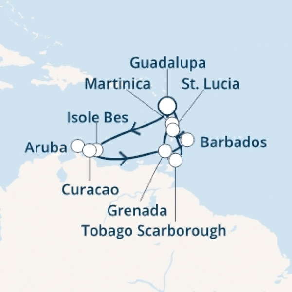 Costa Fascinosa - Holland Antillák (ABC-szigetek), Trinidad és Tobago