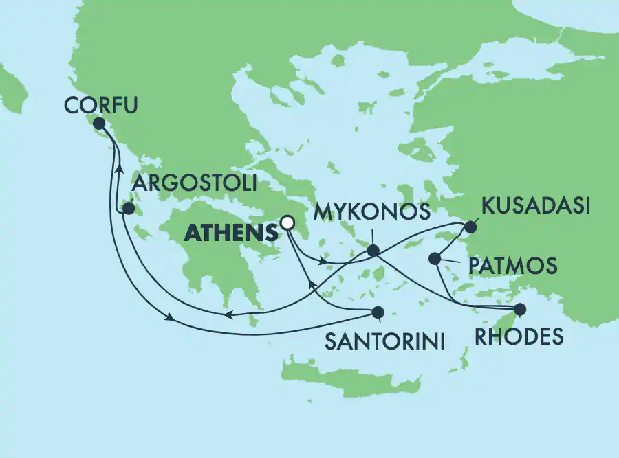Norwegian Jade - Egy hetes görög szigetek hajóút Athénból