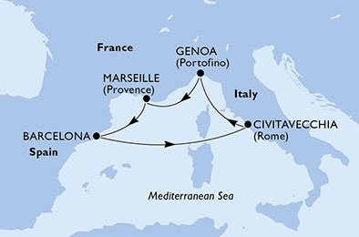 MSC Magnifica - 6 napos nyugat-mediterrán hajóút karácsonykor
