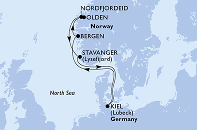 MSC Fantasia - Egy hetes norvég fjordok hajóút 