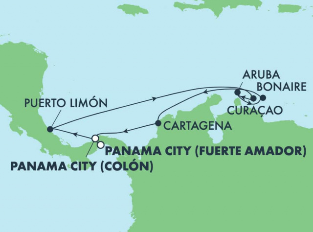 Norwegian Jewel - 9 éjszakás dél-karibi hajóút Panamából (Curacao, Aruba és Cartagena)
