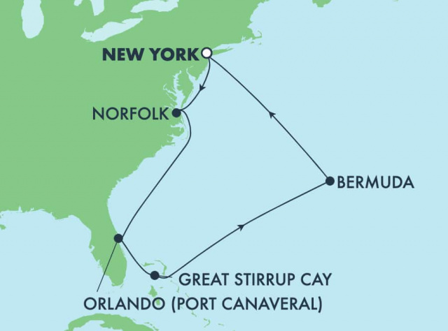 Norwegian Getaway - 8 éjszakás Bermuda, Bahamák, Virginia beach hajóút New York-ból