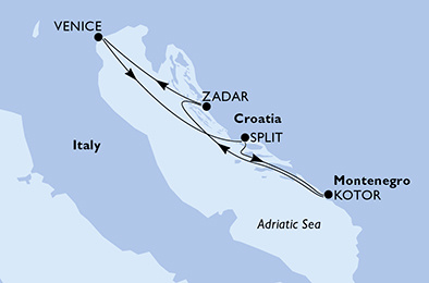 MSC Armonia - 5 Horvátország-Montenegro hajóút Velencéből
