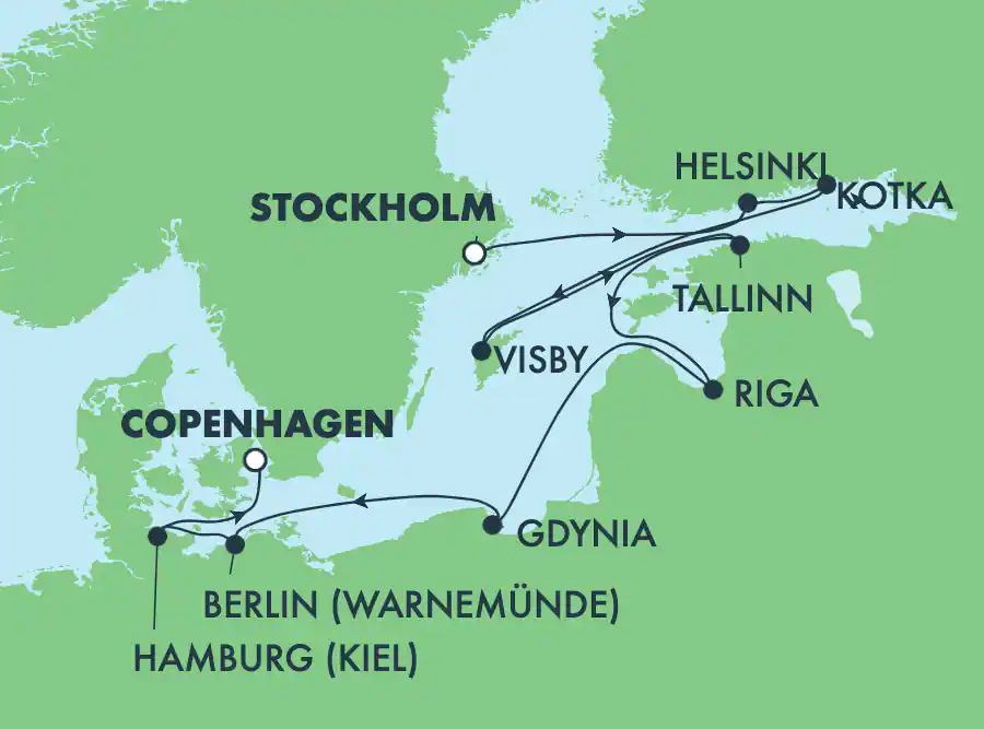 Norwegian Dawn –9 éjszakás hajóút a Balti tengeren Stockholm-Koppenhága