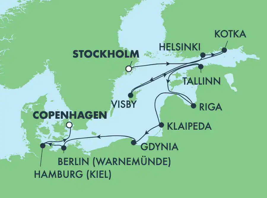 Norwegian Dawn –10 éjszakás hajóút a Balti tengeren Stockholm-Koppenhága
