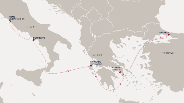 Luxus hajózás az Explorával - 7 éjszakás kelet-mediterrán hajóút Rómából