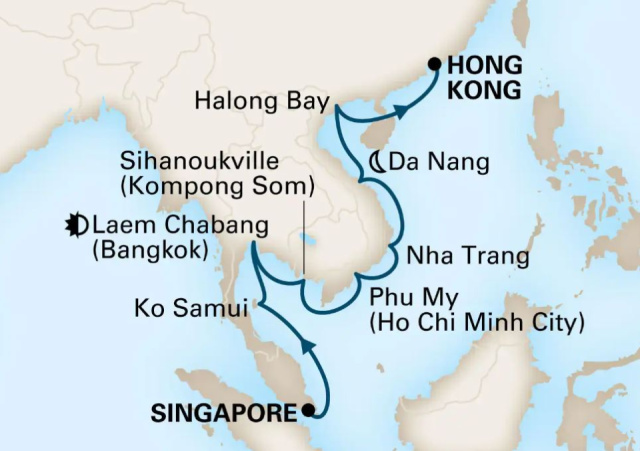 MS Westerdam - 2 hetes hajóút Szingapúrból Hong Kong-ba