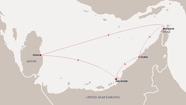 Luxus hajózás az Explorával - 7 éjszakás újévi hajóút az Arab-félsziget körül