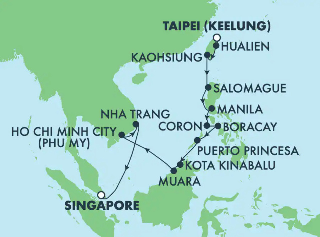 Norwegian Spirit - 2 hetes Fülöp-szigetek, Vietnám és Malajzia hajóút