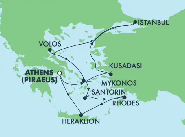 Norwegian Getaway - 9 éjszakás görög szigetek és Törökország hajóút