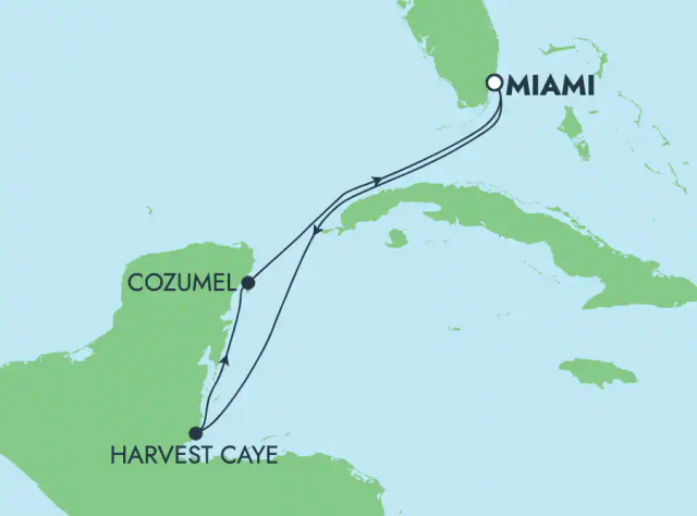 Norwegian Aqua - 6 napos Belize és Mexikó hajóút Miamiból