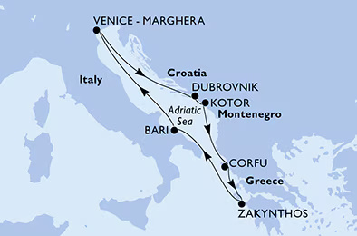 MSC Armonia - 7 éjszakás kelet-mediterrán hajóút