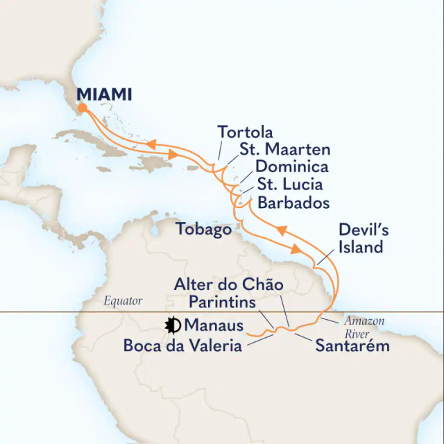 MS Zaandam - 28 napos hajóút a karib térségben és az Amazonas mentén