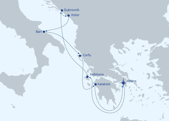 Celestyal Journey - Görög szigetek és Adria kincsei hajóút (7 éj)