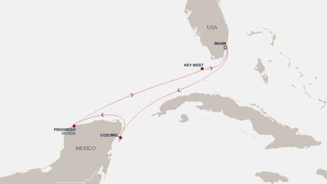 Explora II luxus hajózás - 8 napos hajóút a Yucatán-félsziget kincseihez Miami-ból