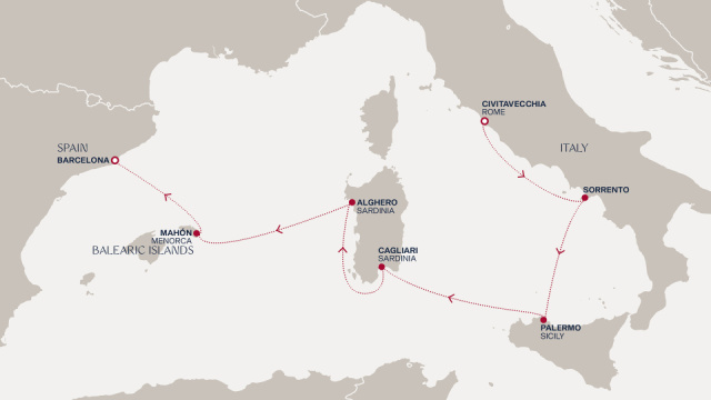 Explora II luxus hajózás-7 éjszakás mediterrán hajóút a Limoncello hazájában