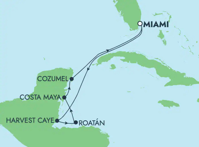 Norwegian Encore - 8 napos nyugat-karibi hajóút: Belize, Honduras, Mexikó