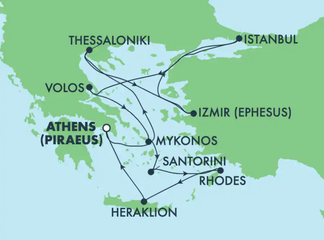 Norwegian Viva - 10 éjszakás görög szigetek és Törökország hajóút 