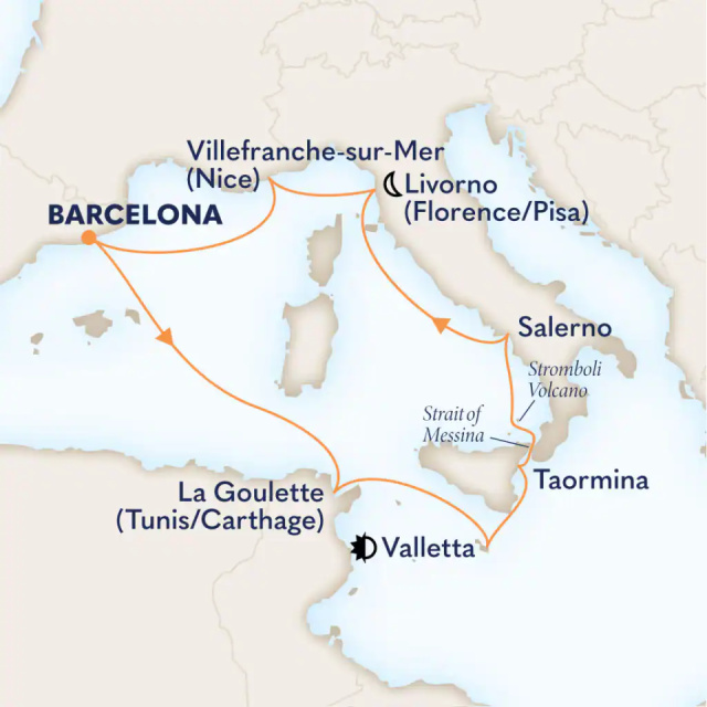 MS Oosterdam - 10 éjszakás nyugat-mediterrán hajóút Barcelonából