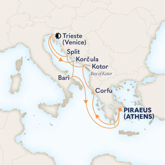 MS Oosterdam - 10 éjszakás kelet-mediterrán hajóút az Adriai-tenger városaihoz