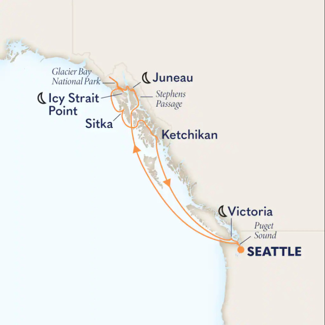 MS Eurodam- 7 éjszakás alaszkai hajóút Seattleből