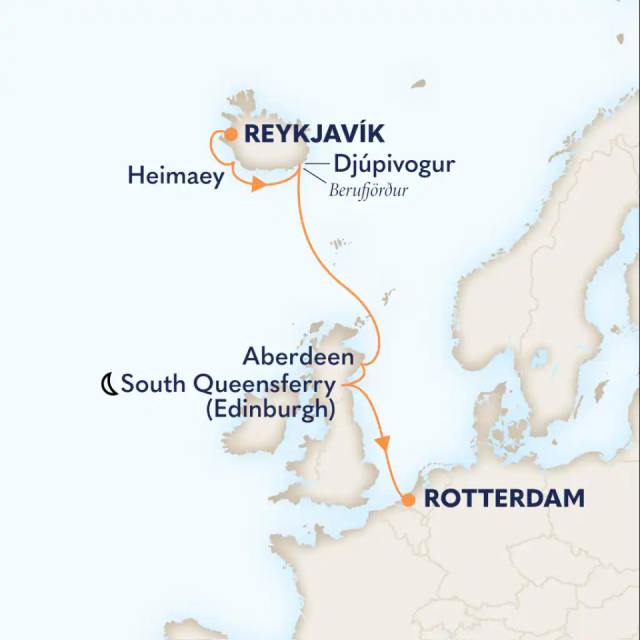 MS Rotterdam - 7 éjszakás Izland és Skócia hajóút nyáron