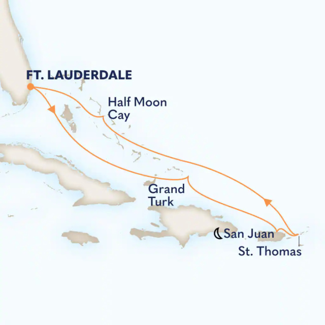 MS Eurodam - 7 éjszakás kelet-karibi hajóút Fort Lauderdale-ből