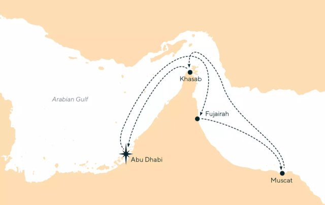 Celestyal Discovery - 4 éjszakás a Perzsa-öböl hajóút Abu Dhabi-ból