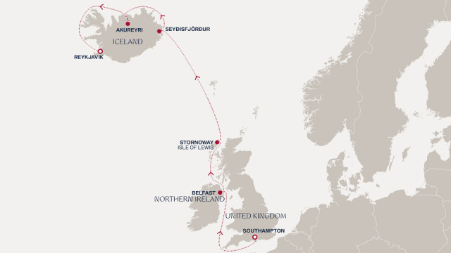 Explora III luxus hajózás - 8 éjszakás hajóút Southamptonból a gejzírek és vulkánok földjére