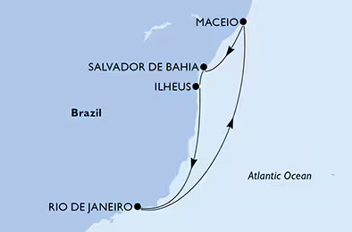 MSC Armonia - Egy hetes dél-amerikai hajóút