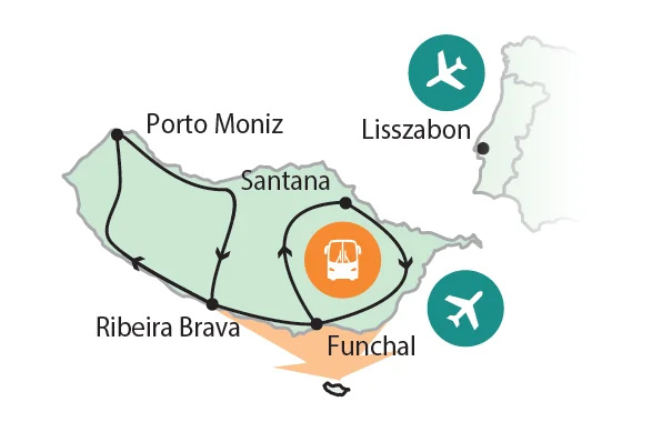 
Madeirai vakáció és Lisszabon
