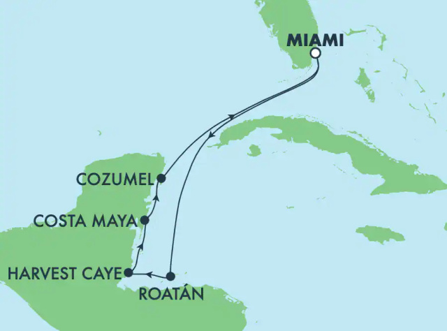 Norwegian Joy - 7 éjszakás nyugat-karibi hajóút Miami-ból