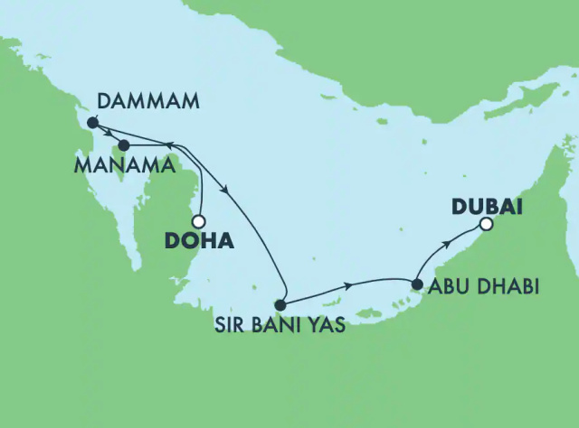 Norwegian Sky - 7 éjszakás közel-keleti hajóút Dohából