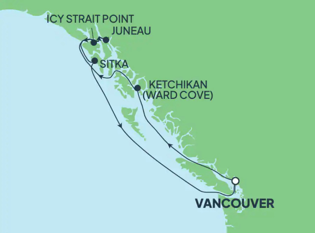 Norwegian Sun - 7 éjszakás alaszkai hajóút Vancouverből