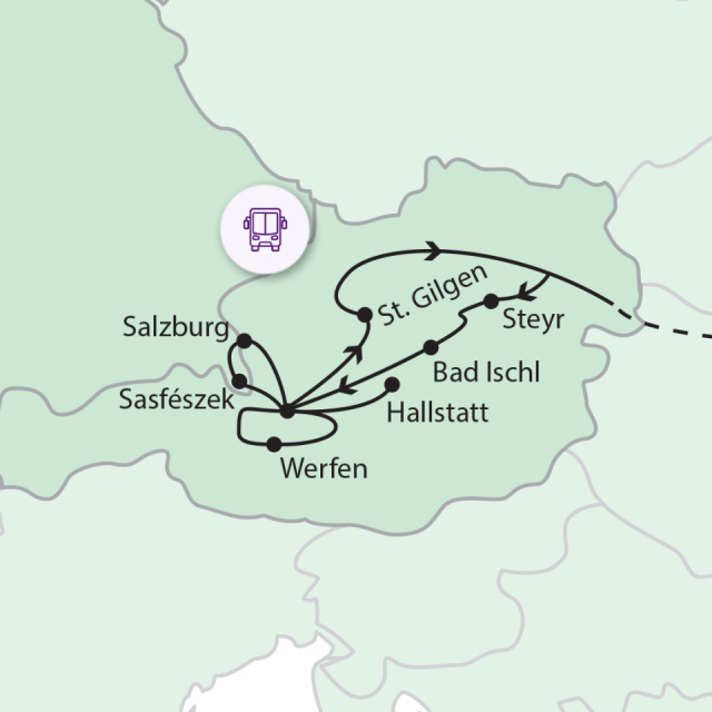 
Salzkammergut, Ausztria ékszerdoboza
