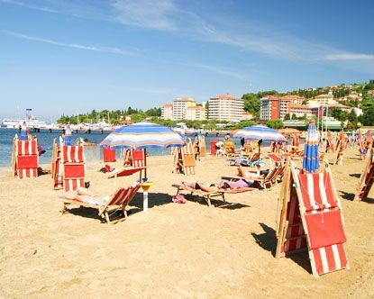 
Portoroz és Piran csobbanás, Szlovénia
