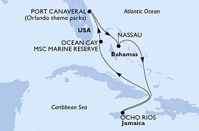 MSC Seashore - 7 éjszakás kelet-karibi hajóút karácsonykor