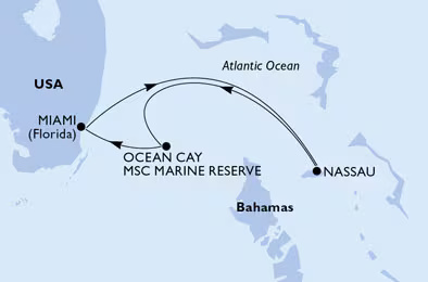 MSC Seaside - 4 éjszakás nyugat-karibi hajóút télen