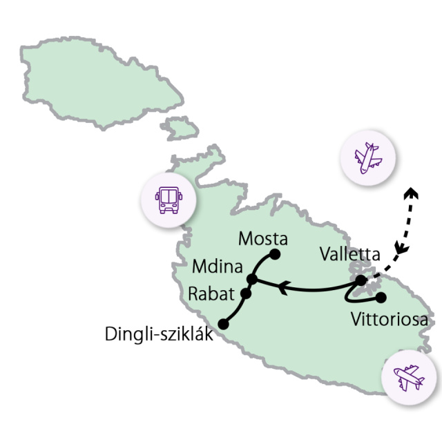 
Máltai kirándulás Adventkor
