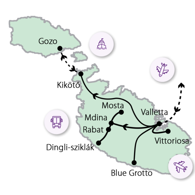 
Karneváli forgatag Máltán
